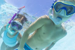 Bestway Swim Gear<® Crusader Youth Snorkel Set With Fins, Pink Ages 7+