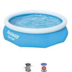 Bestway Fast Set Pools< Fast Set 10' X 30" Round Inflatable Pool Set