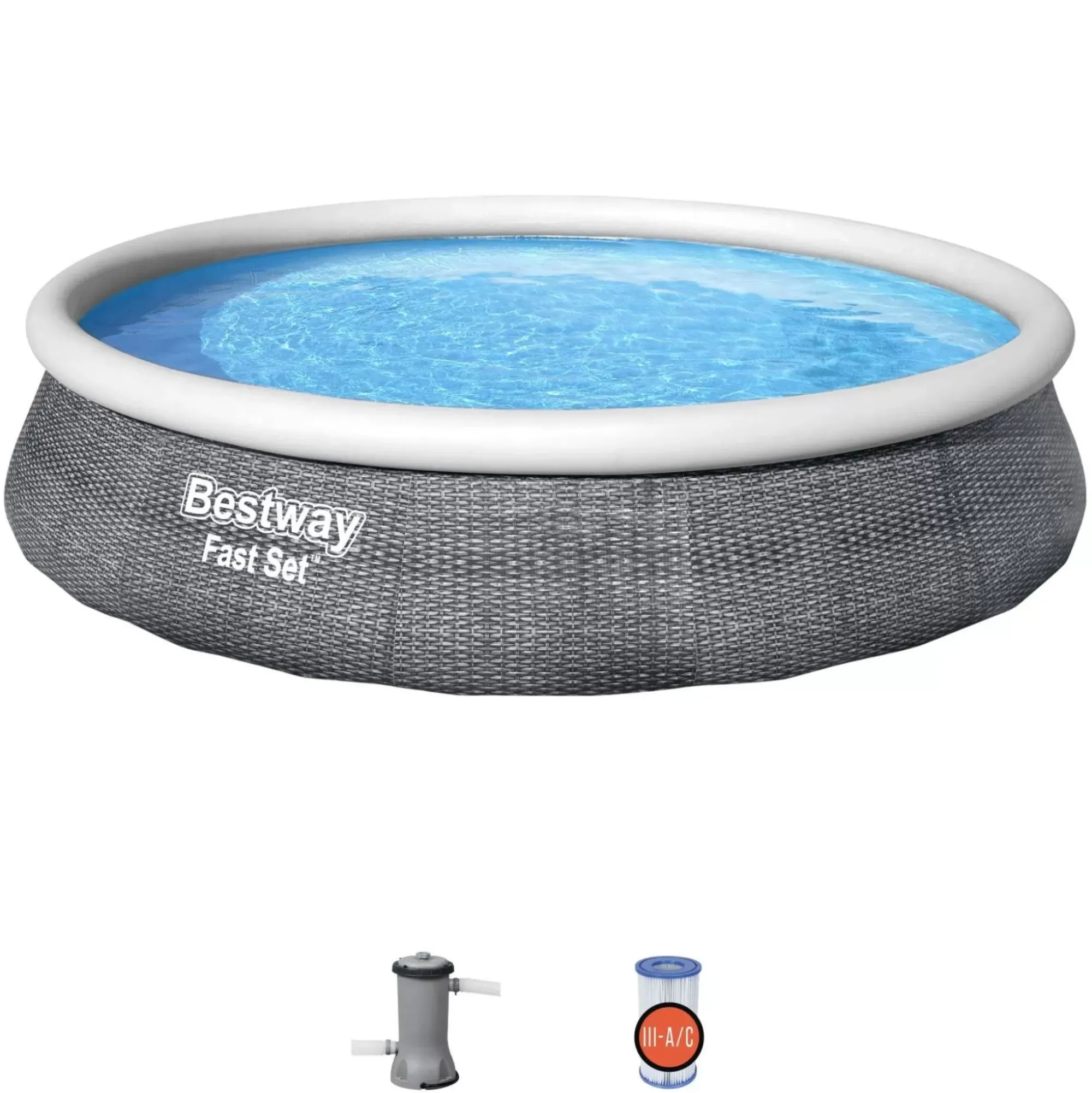 Bestway Fast Set Pools< Fast Set 13' X 33" Round Inflatable Pool Set