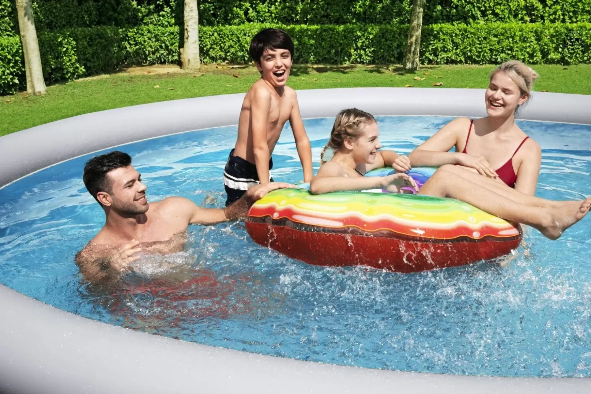 Bestway Fast Set Pools< Fast Set 13' X 33" Round Inflatable Pool Set