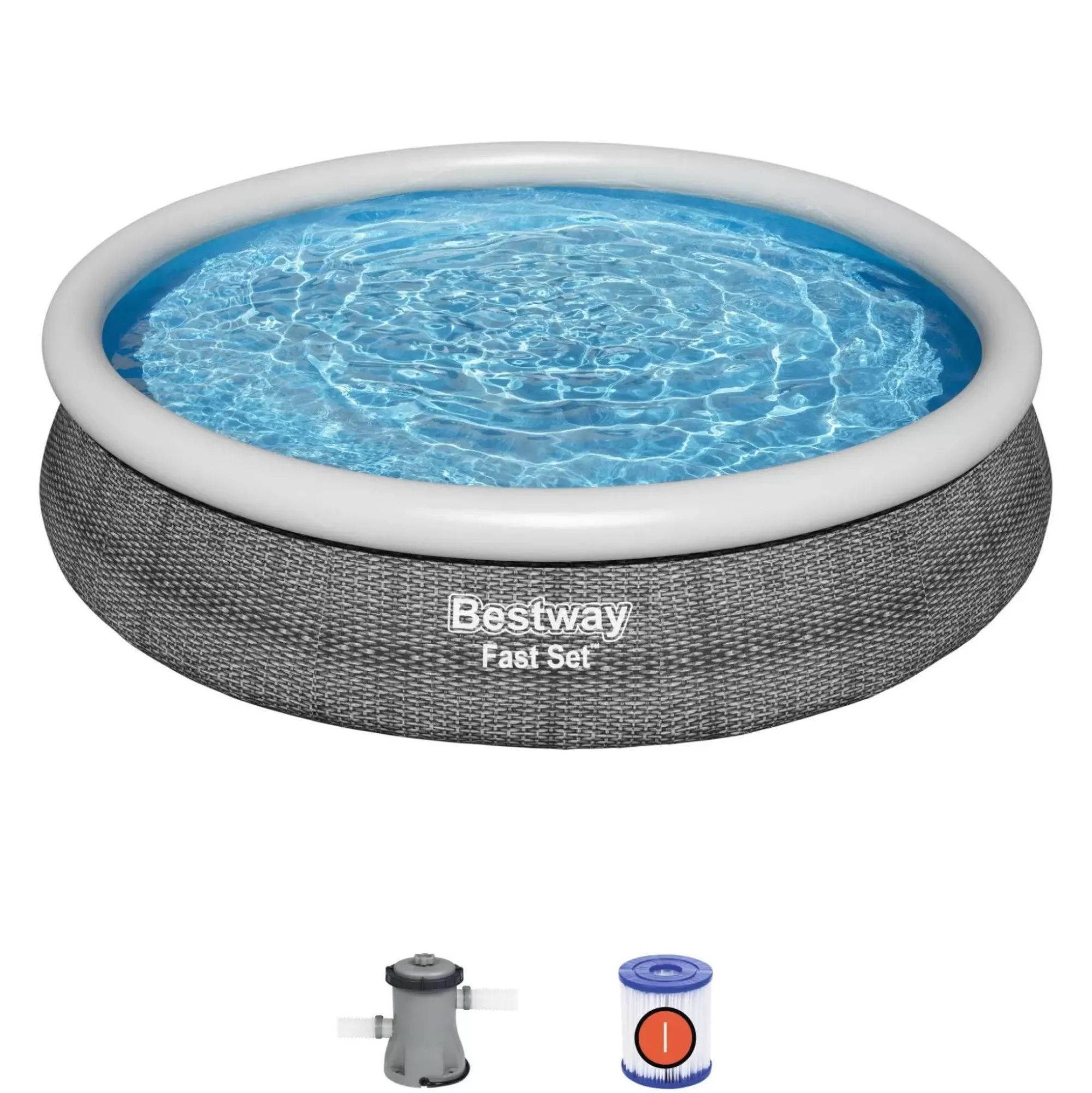 Bestway Fast Set Pools< Fast Set 12' X 30" Round Inflatable Pool Set