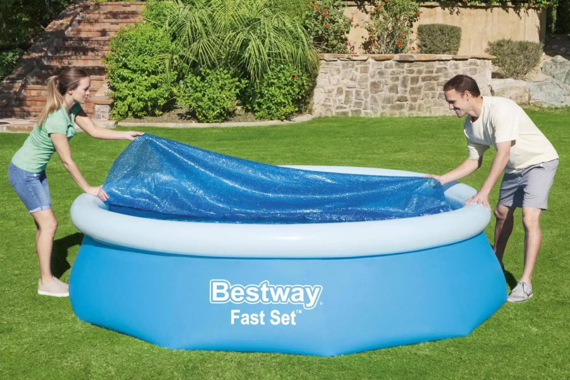 Bestway Pool Accessories< Flowclear 10' Solar Pool Cover Compatible With 10' Above Ground Pools