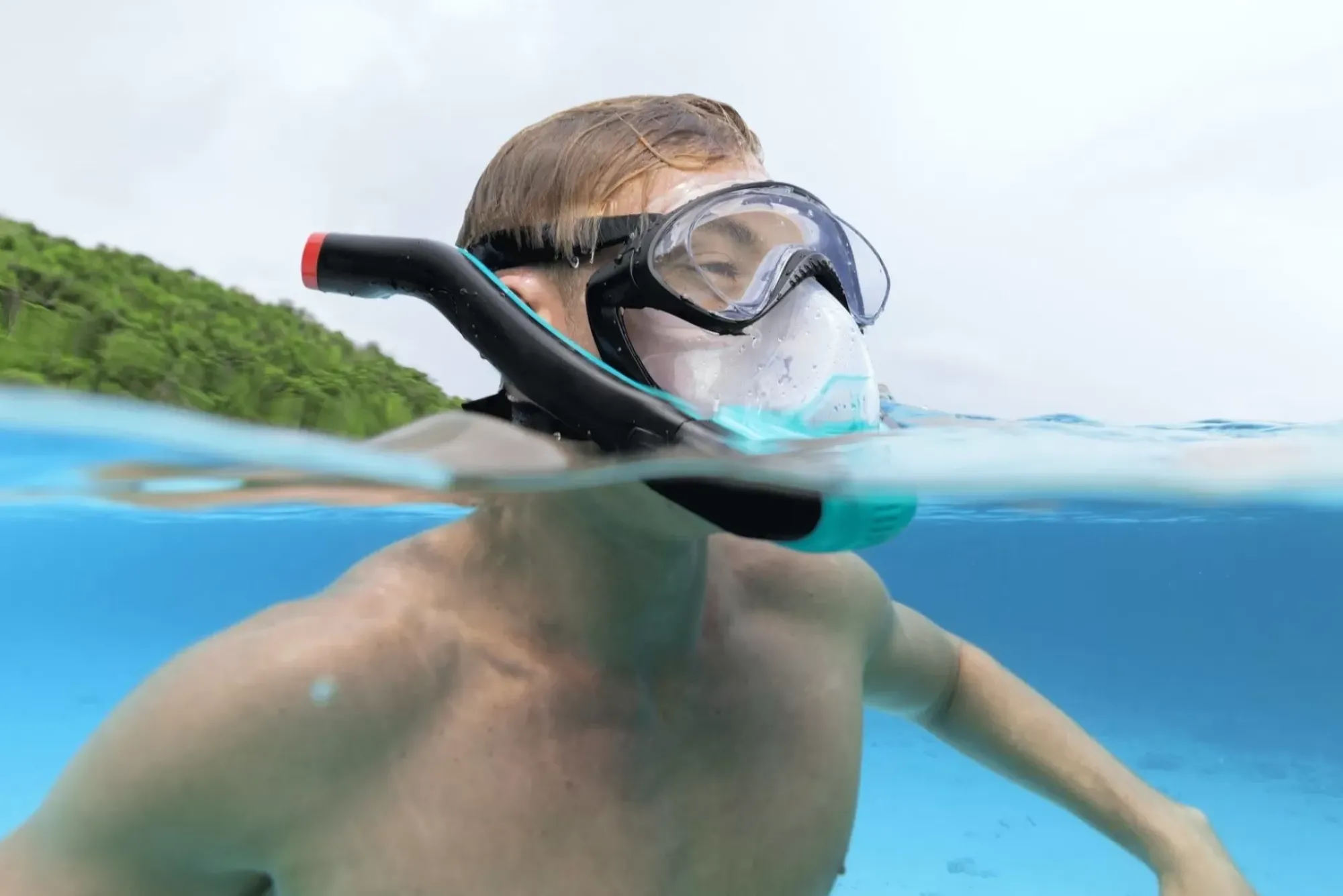 Bestway Swim Gear< Flowtech Multicolor Full-Face Snorkel Mask S/M