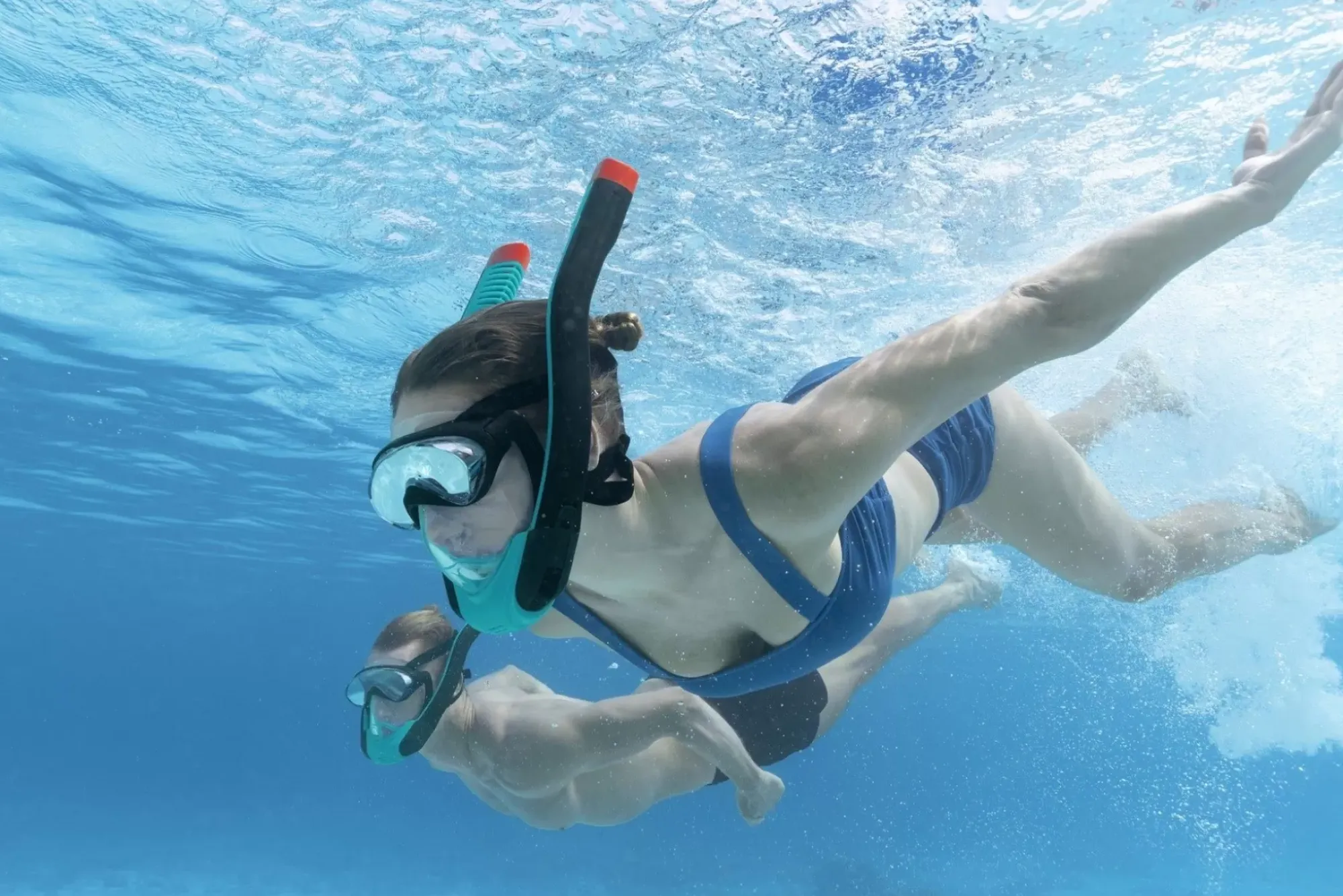 Bestway Swim Gear< Flowtech Multicolor Full-Face Snorkel Mask S/M