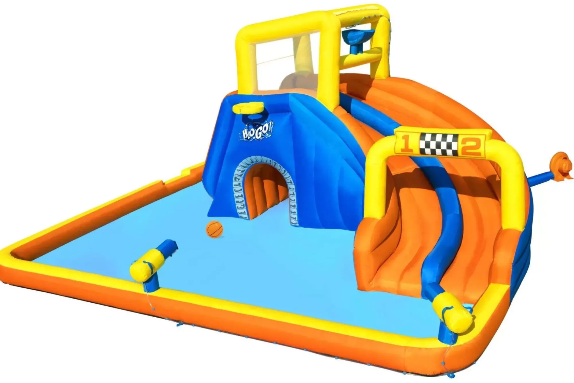 Bestway Mega Water Parks< H2Ogo! 18' Super Speedway Child Inflatable Water Park