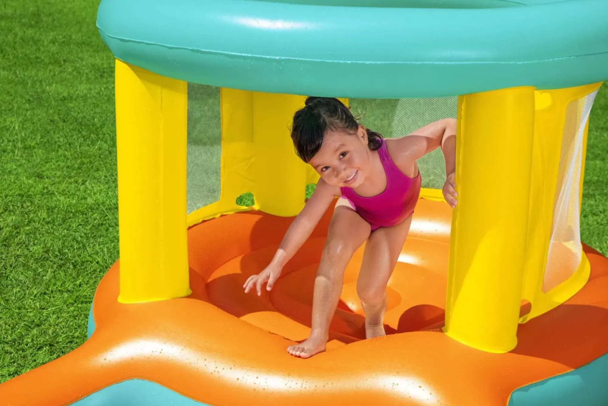 Bestway Bounce Houses< H2Ogo! Jumptopia Bouncer And Child Play Pool