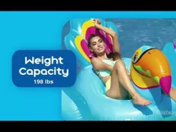 Bestway Pool Floats< H2Ogo Tipsy Toucan Ride-On Inflatable Pool Float