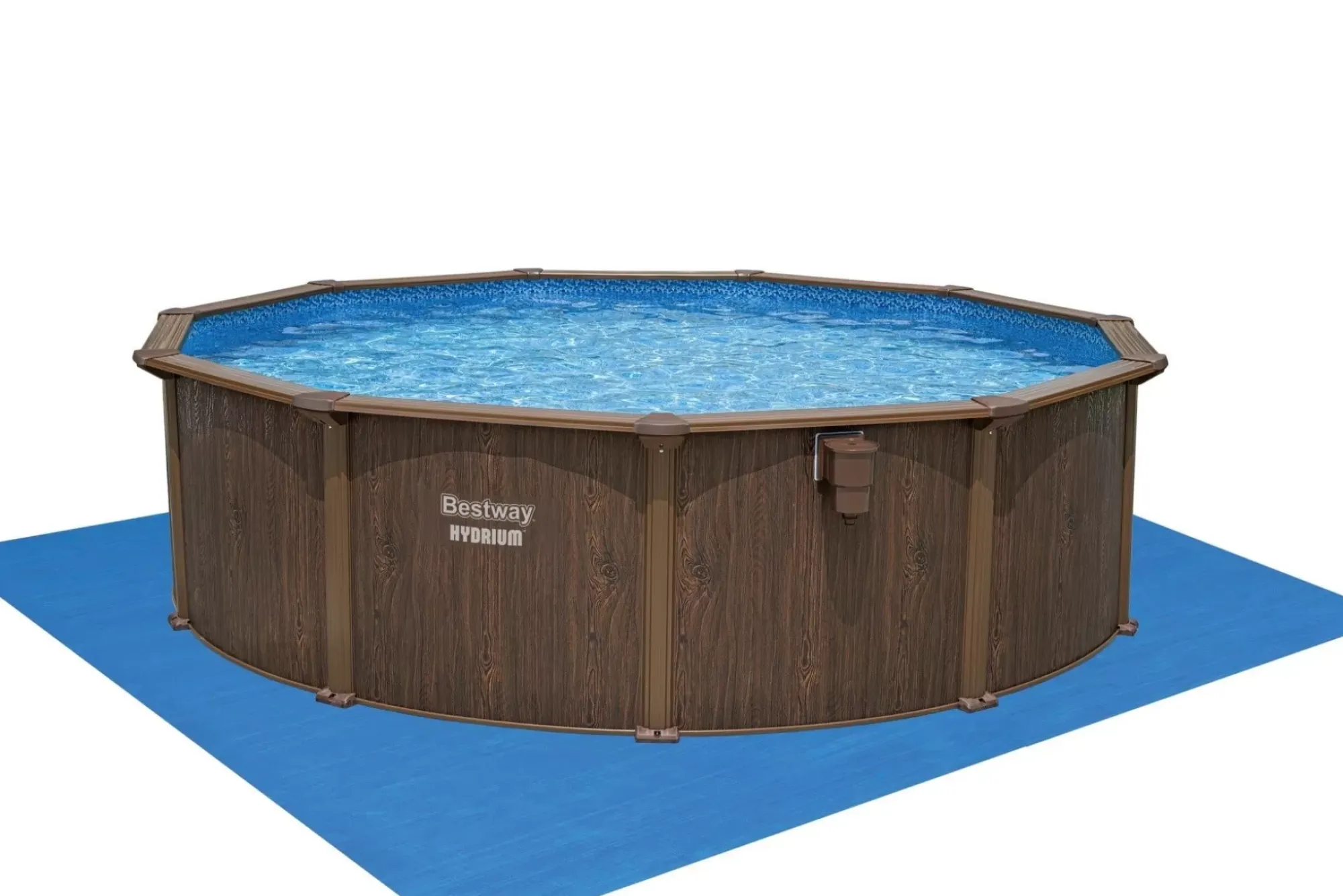 Bestway Hydrium Pools< Hydrium Steel Wall Above Ground Pool Set Round 16' X 52