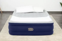 Bestway Indoor Air Mattresses< Tritech Air Mattress Full 15 With Built-In Ac Pump Included And Antimicrobial Coating