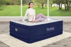 Bestway Indoor Air Mattresses< Tritech Air Mattress Full 24 With Built-In Ac Pump Included And Antimicrobial Coating