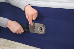 Bestway Indoor Air Mattresses< Tritech Air Mattress Queen 15 With Built-In Ac Pump Included And Antimicrobial Coating