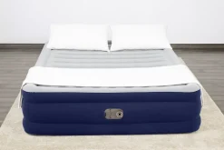 Bestway Indoor Air Mattresses< Tritech Air Mattress Queen 15 With Built-In Ac Pump Included And Antimicrobial Coating