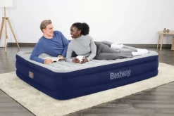Bestway Indoor Air Mattresses< Tritech Air Mattress Queen 15 With Built-In Ac Pump Included And Antimicrobial Coating