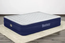 Bestway Indoor Air Mattresses< Tritech Air Mattress Queen 15 With Built-In Ac Pump Included And Antimicrobial Coating