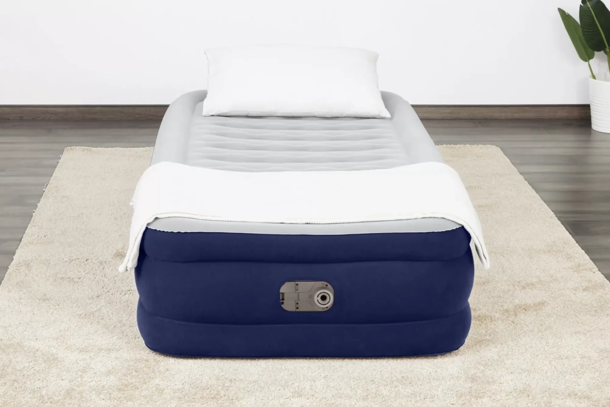 Bestway Indoor Air Mattresses< Tritech Air Mattress Twin 15 With Built-In Ac Pump Included And Antimicrobial Coating
