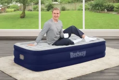 Bestway Indoor Air Mattresses< Tritech Air Mattress Twin 15 With Built-In Ac Pump Included And Antimicrobial Coating