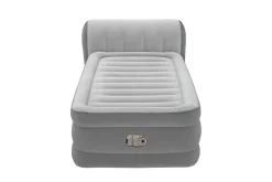 Bestway Indoor Air Mattresses< Tritech Air Mattress Twin 18" With Headboard, Built-In Ac Pump And Antimicrobial Coating