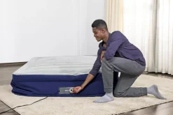 Bestway Indoor Air Mattresses< Tritech Air Mattress Queen 22 In. With Built-In Ac Pump And Antimicrobial Coating