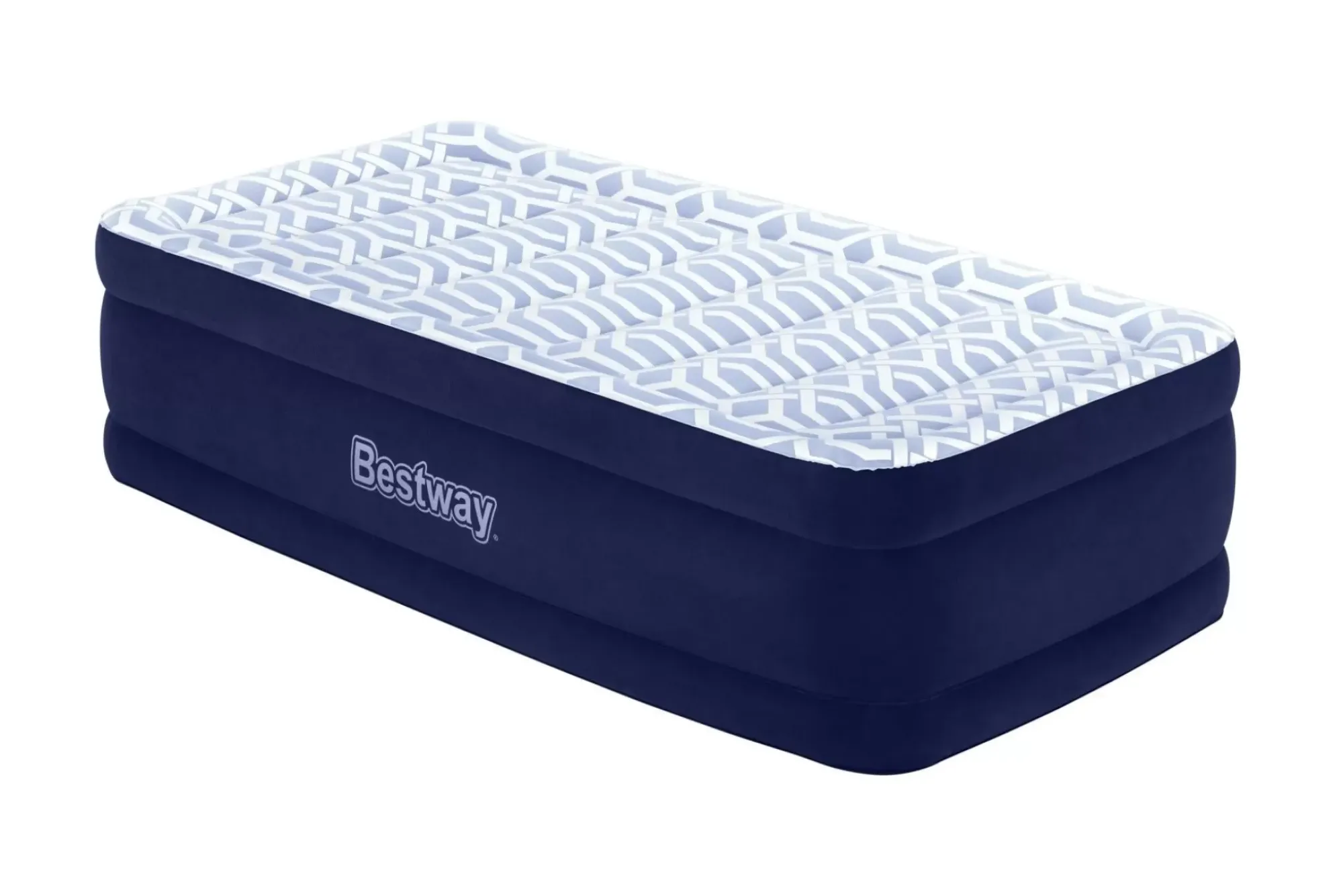 Bestway Indoor Air Mattresses< Tritech Fashion Flock Air Mattress Twin 20" With Built-In Ac Pump And Antimicrobial Coating