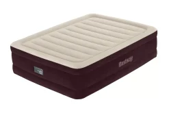 Bestway Indoor Air Mattresses< Tritech Fashion Flock Air Mattress Queen 20" With Built-In Ac Pump And Antimicrobial Coating