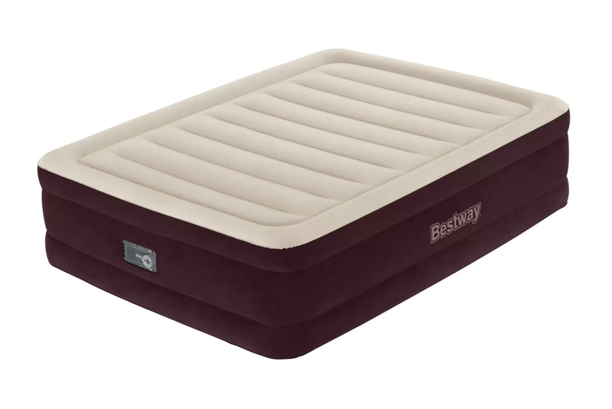 Bestway Indoor Air Mattresses< Tritech Fashion Flock Air Mattress Queen 20" With Built-In Ac Pump And Antimicrobial Coating