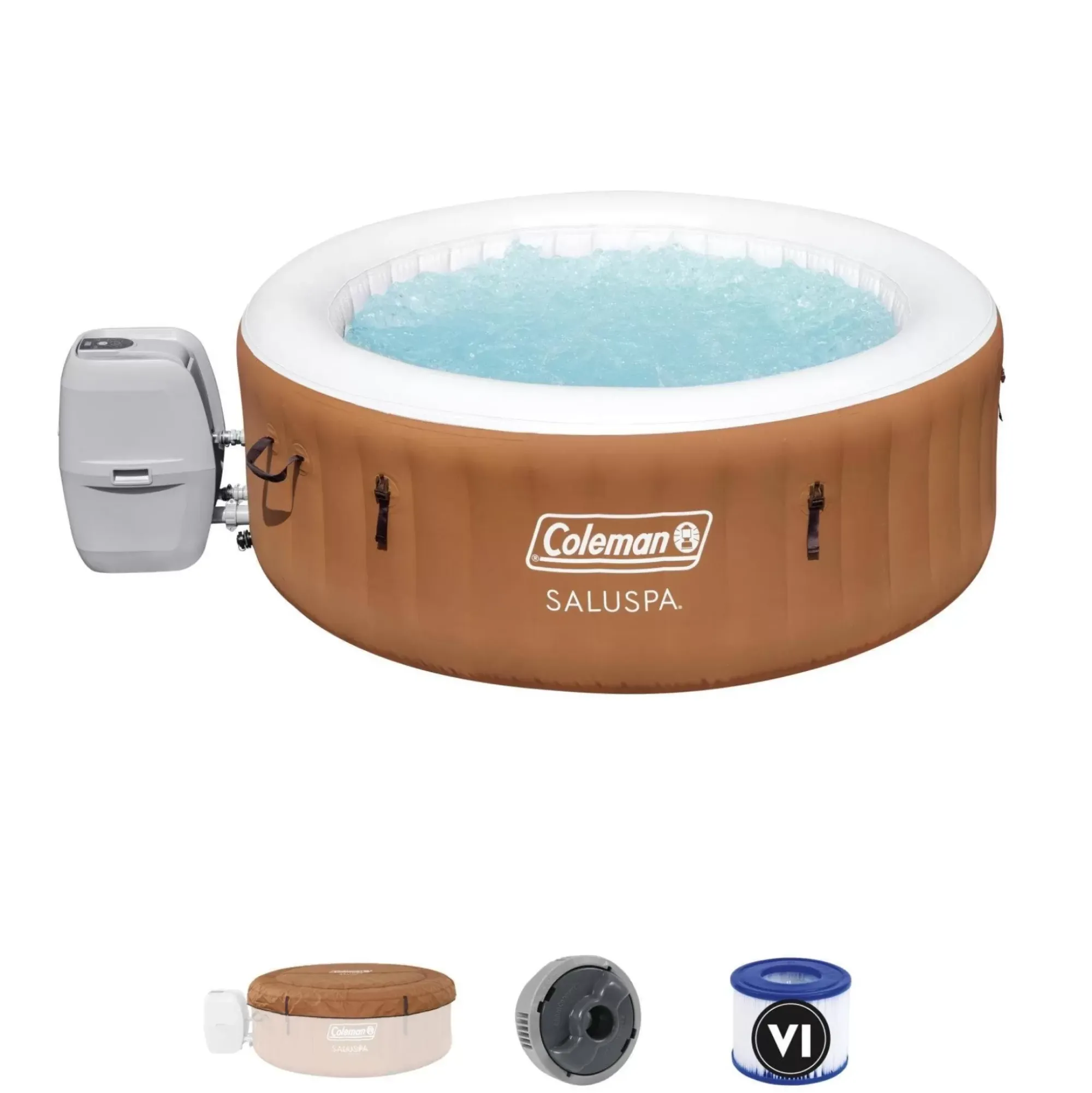 Bestway Energysense<Coleman Ponderosa Energysense Airjet Inflatable Hot Tub Spa 2-4 Person