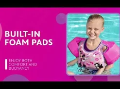 Bestway Swim Trainers<Disney Junior Minnie Mouse Pink Swim Training Vest With Armbands