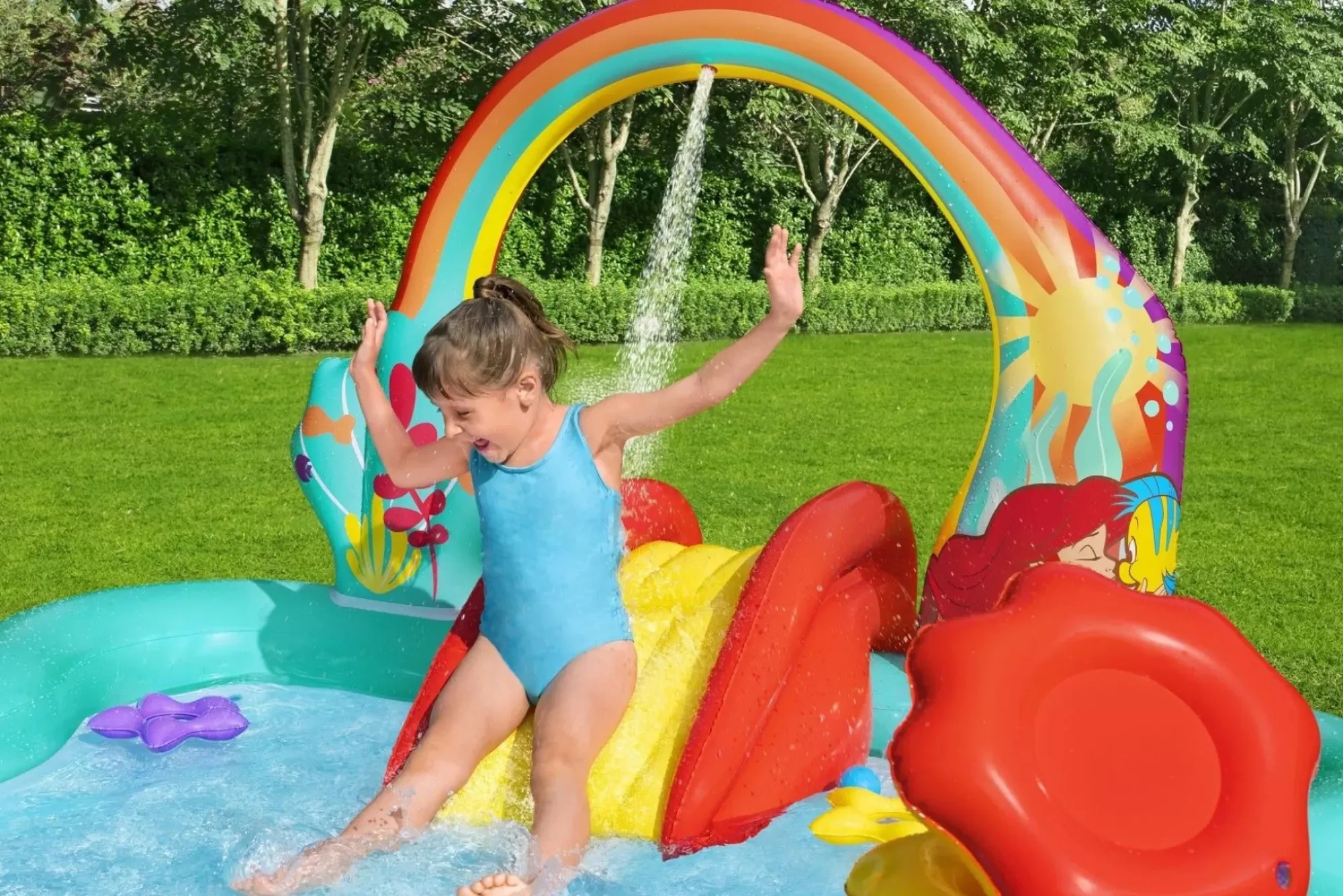 Bestway Play Centers<Disney Little Mermaid Inflatable Kids Water Play Center