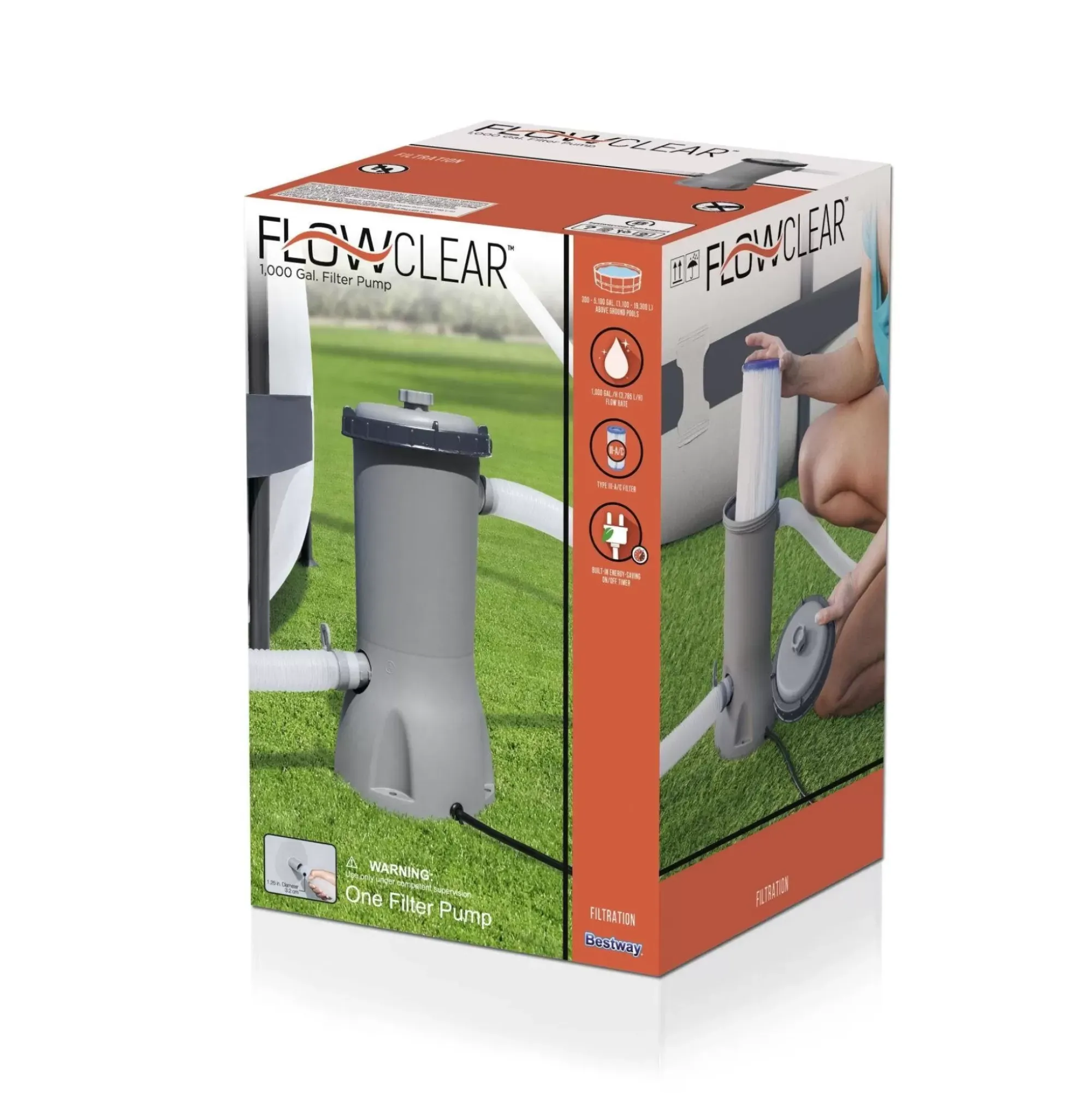 Bestway Pool Accessories<Flowclear 1,000 Gal. Filter Pump