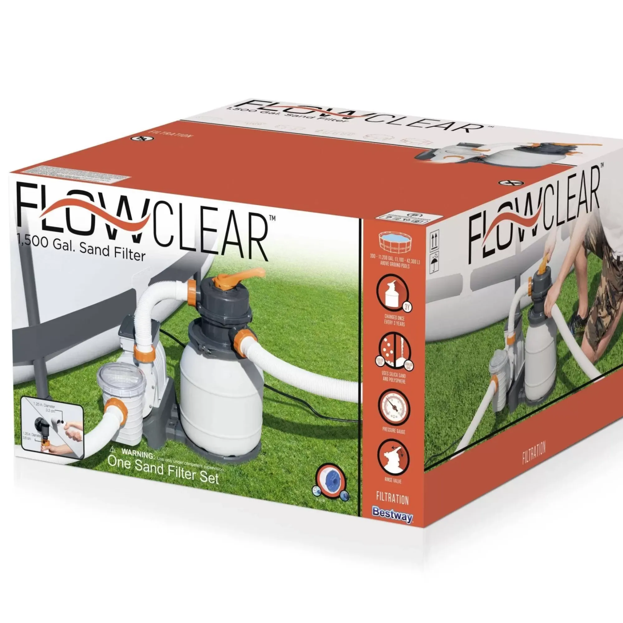 Bestway Pool Accessories<Flowclear 1500 Gal. Sand Filter Pump