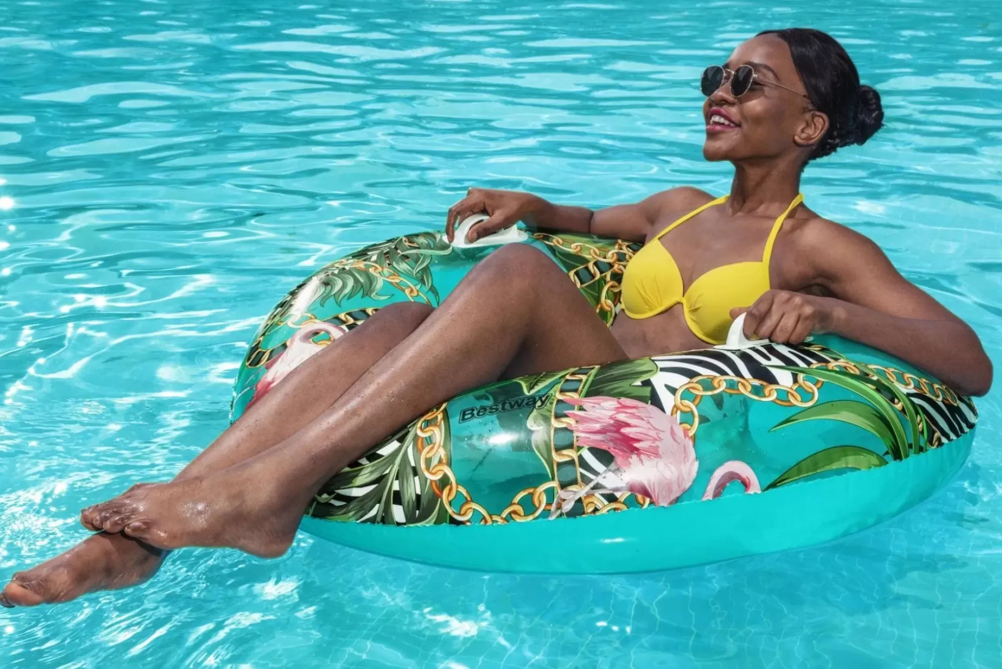 Bestway Pool Floats<H2Ogo! 45 Floral Fantasy Pool Ring Float