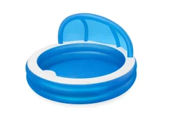 Bestway Kiddie Pools<H2Ogo! 7'11 X 55 Summer Days Inflatable Round Kiddie Pool With Uv Careful Sunshade