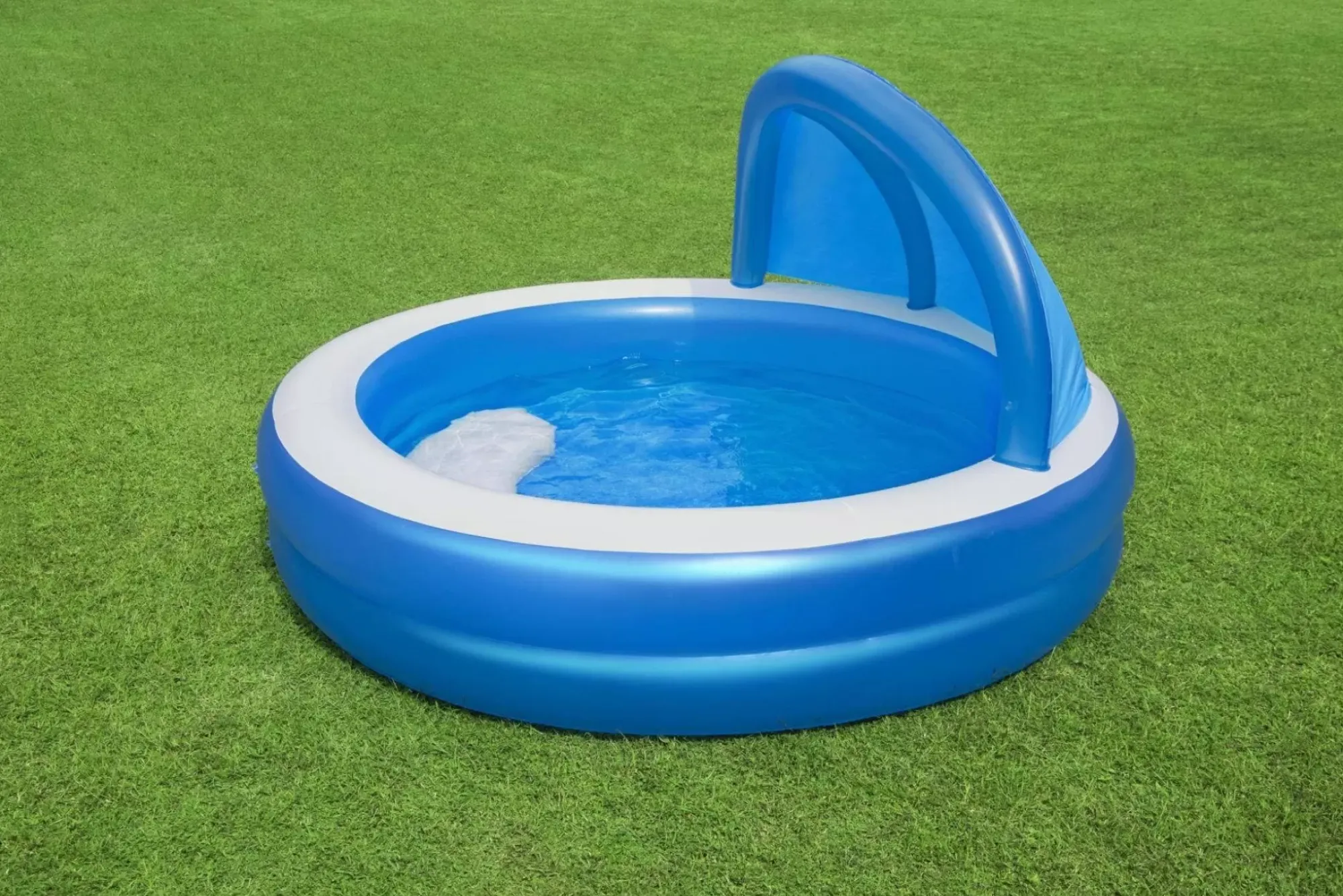 Bestway Kiddie Pools<H2Ogo! 7'11 X 55 Summer Days Inflatable Round Kiddie Pool With Uv Careful Sunshade