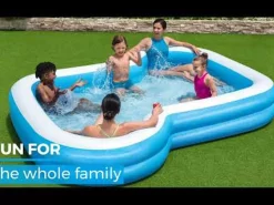 Bestway Family Pools<H2Ogo! 10' X 9' X 18 Sunsational Inflatable Kiddie And Family Pool