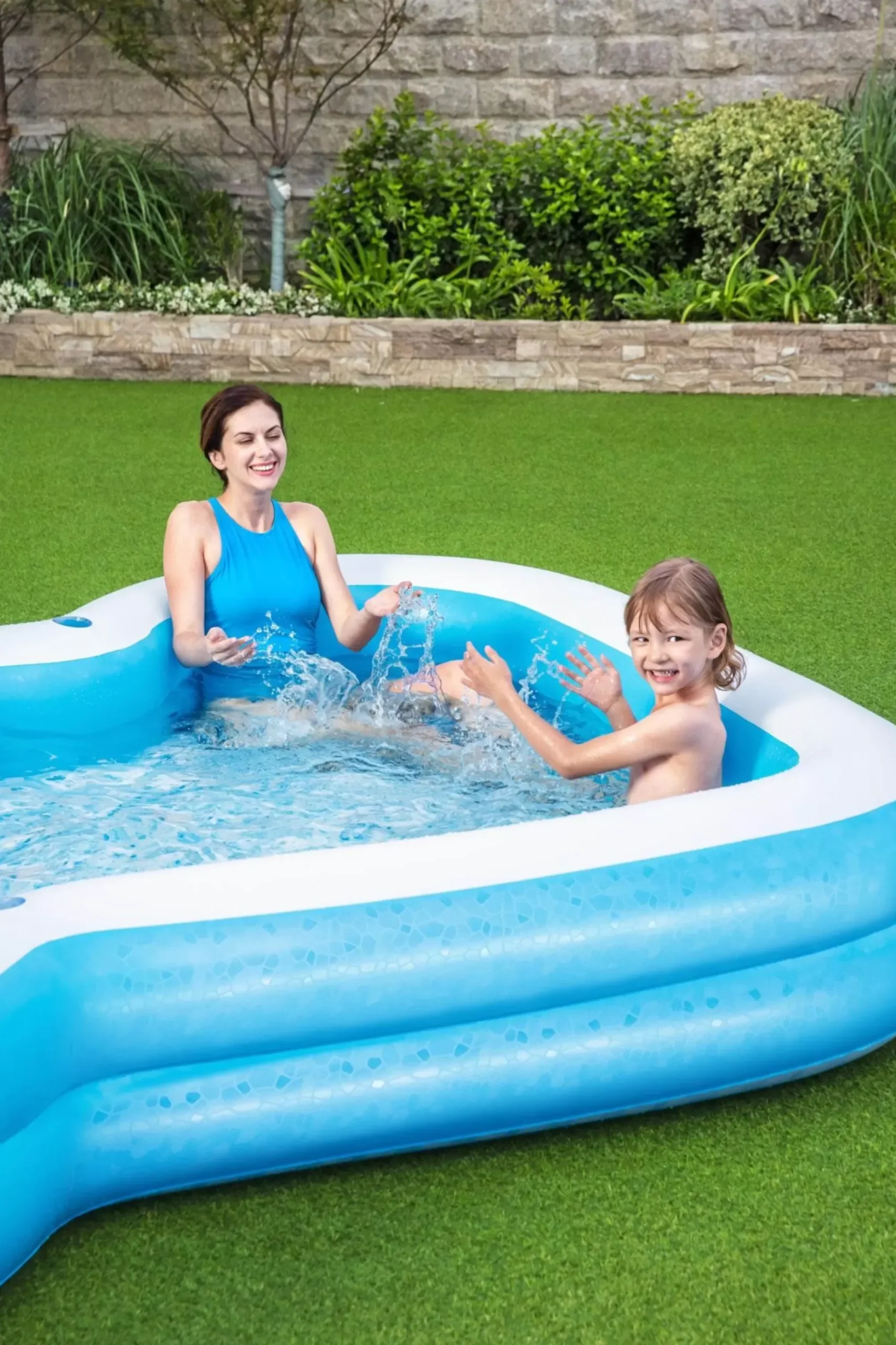 Bestway Family Pools<H2Ogo! 10' X 9' X 18 Sunsational Inflatable Kiddie And Family Pool