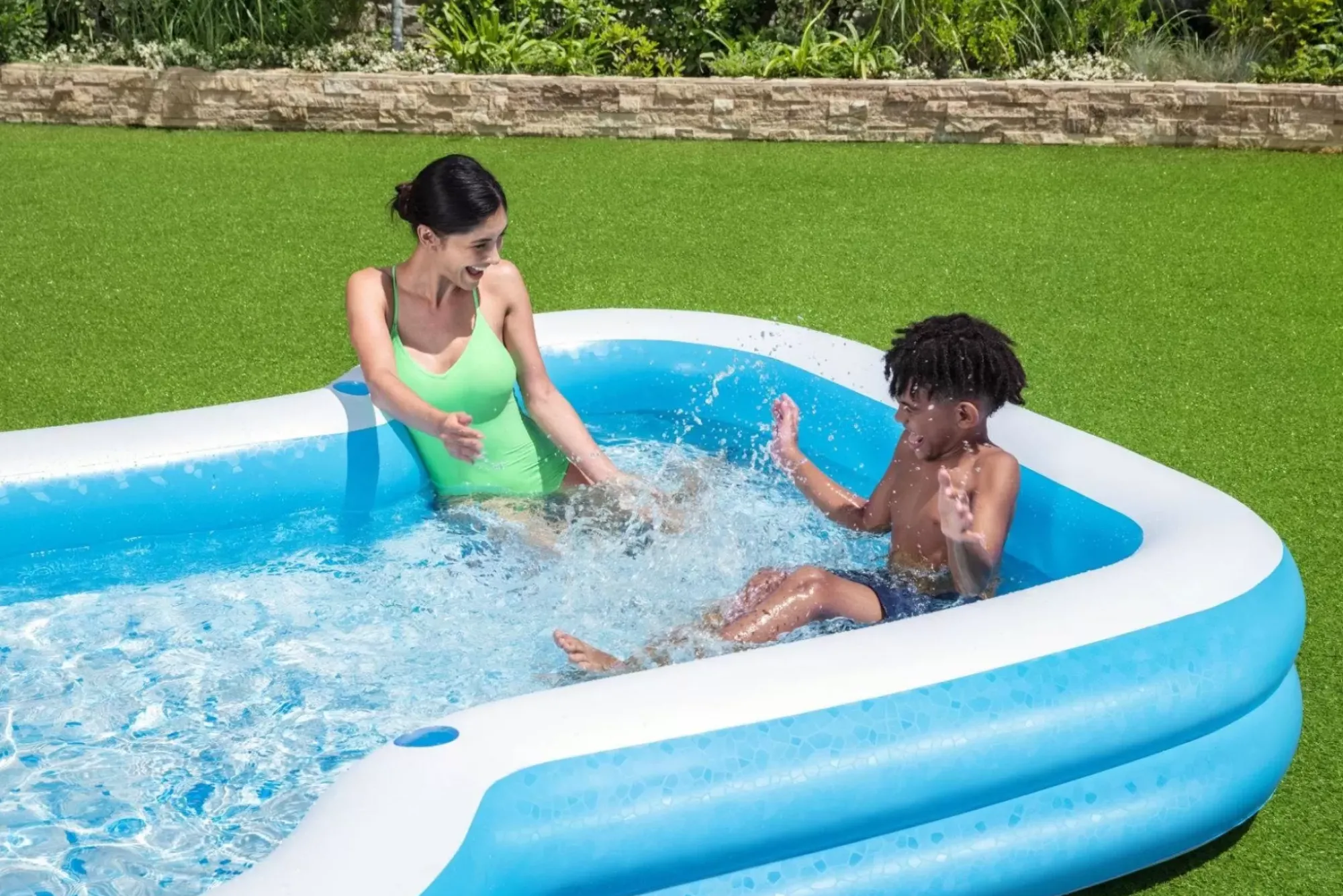 Bestway Family Pools<H2Ogo! 10' X 9' X 18 Sunsational Inflatable Kiddie And Family Pool