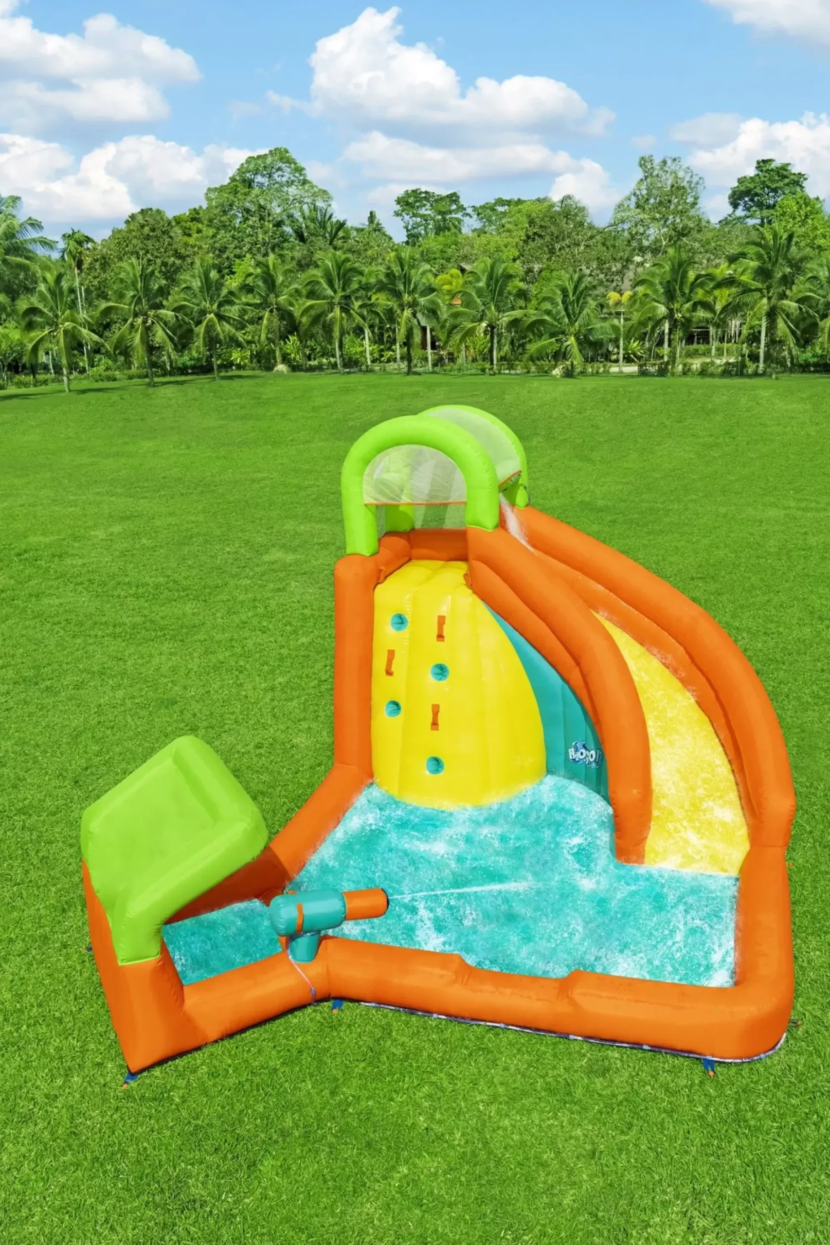 Bestway Mega Water Parks<H2Ogo! Canopy Cove Kids Inflatable Mega Water Park 8'8