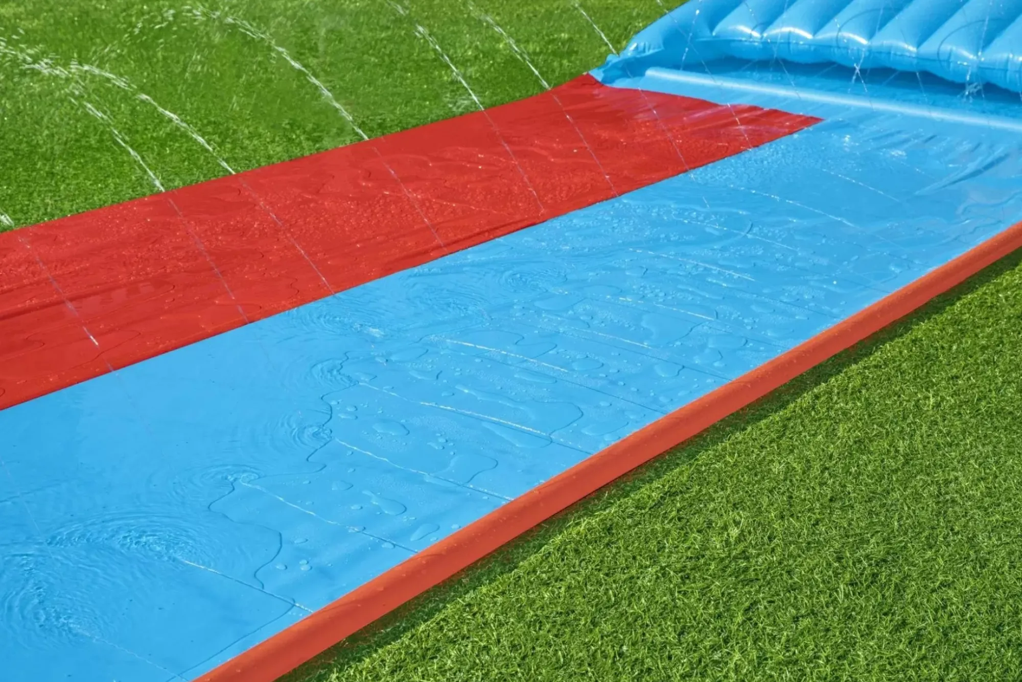 Bestway Water Slides<H2Ogo! Child Double Lane Water Slide With Tsunami Splash Ramp 16'