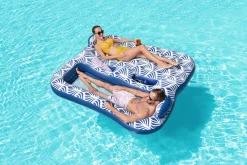 Bestway Pool Floats<H2Ogo! Comfort Plush 2-Person Double Pool Lounge Float