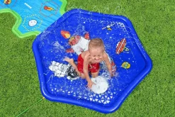 Bestway Water Slides<H2Ogo! Cosmic Adventure Kids Sprinkler Splash Pad And Inflatable Water Slide