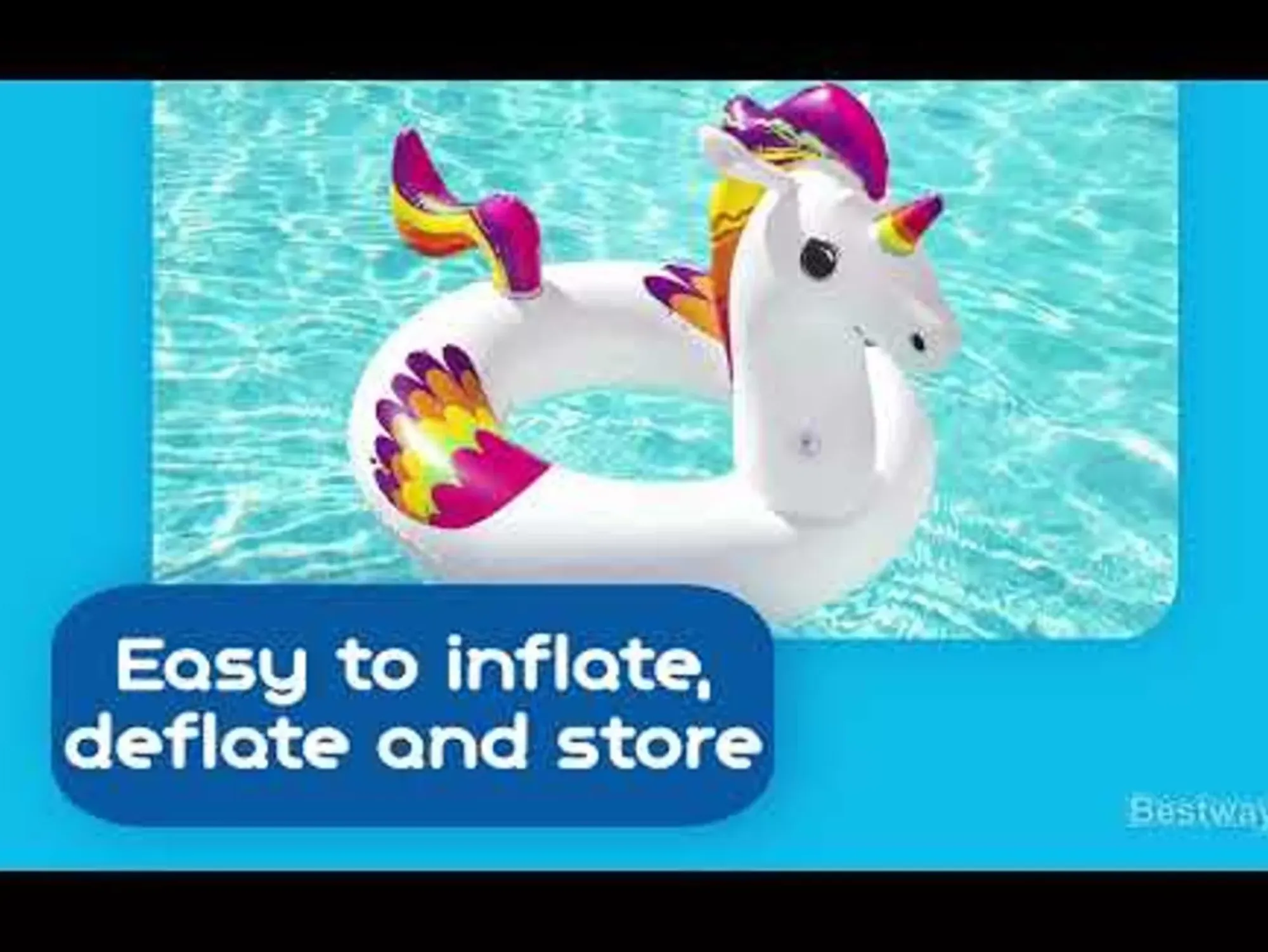Bestway Swim Tubes<H2Ogo! Fantasy Unicorn Swim Tube 47 X 36