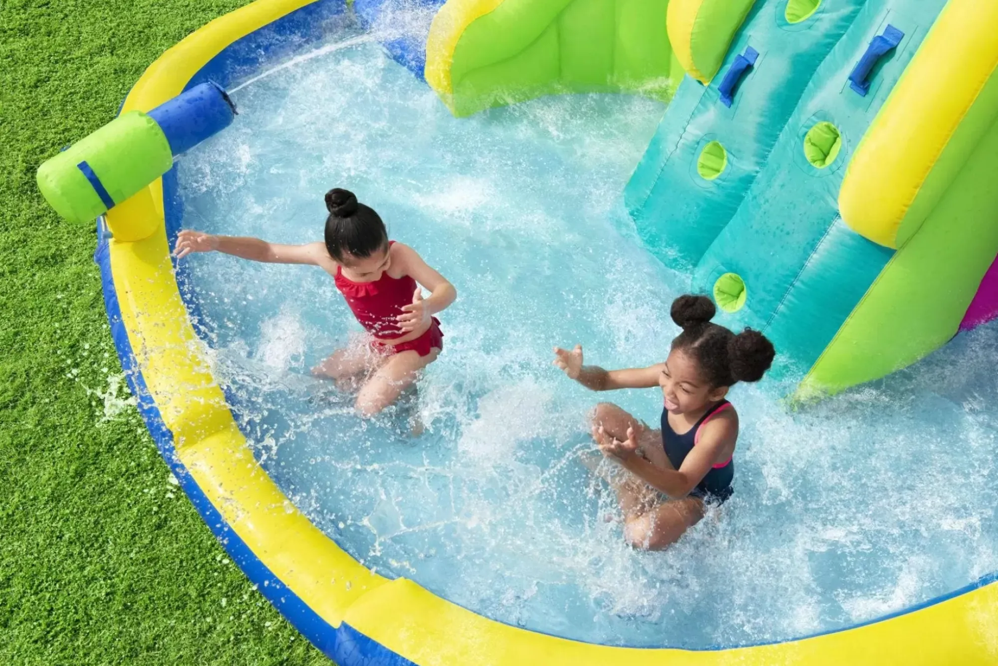 Bestway Mega Water Parks<H2Ogo! Funfinity Splash Kids Inflatable Water Park 19'