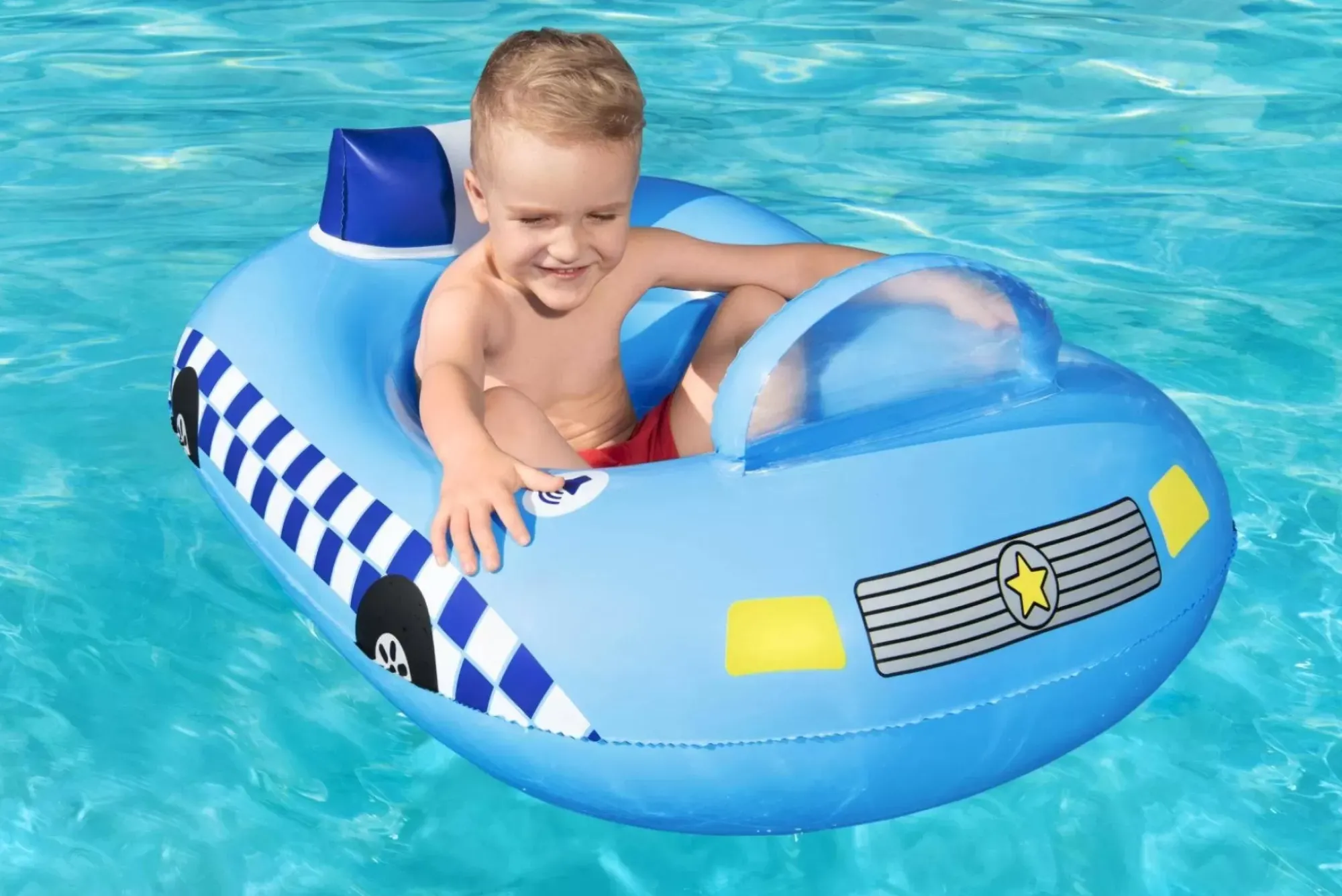 Bestway Pool Floats<H2Ogo! Funspeakers Police Car Baby Boat Float