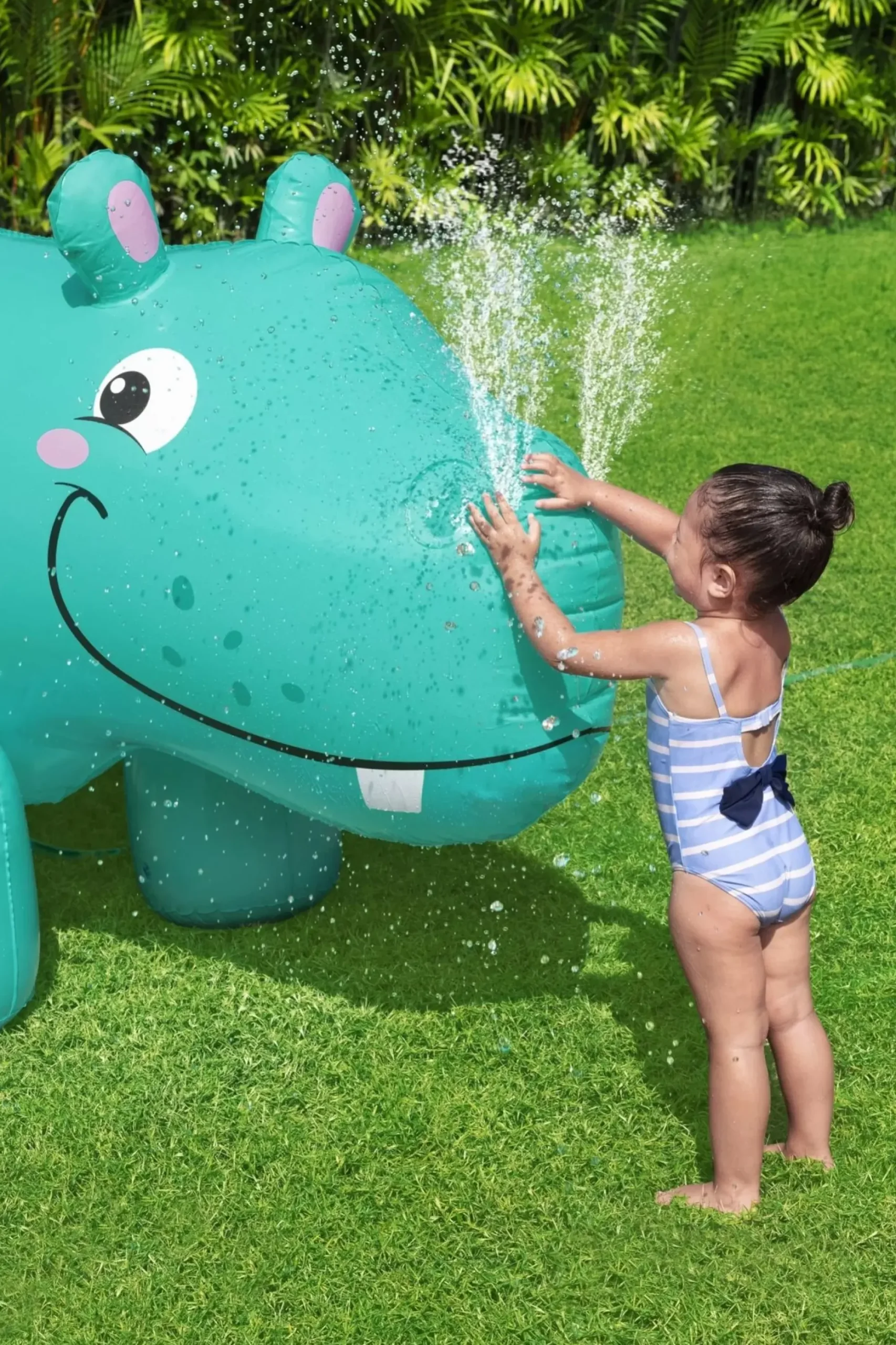 Bestway Sprinklers<H2Ogo! Jumbo Hippo Kids Inflatable Sprinkler
