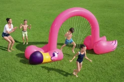 Bestway Sprinklers<H2Ogo! Jumbo Pink Flamingo Inflatable Child Stationary Sprinkler Arch