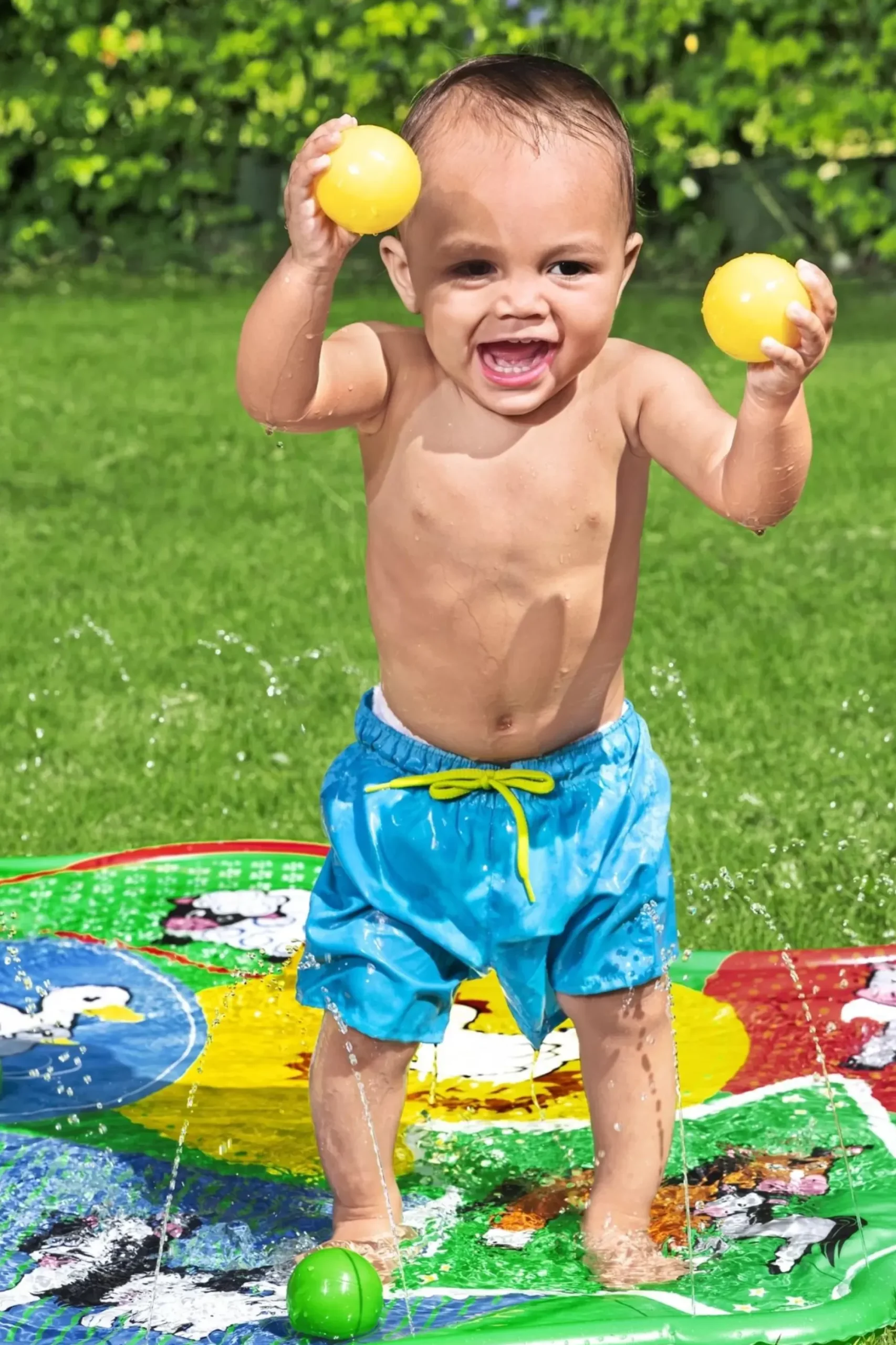 Bestway Sprinklers<H2Ogo! Lil' Barnyard Babies Toddler Multicolor Sprinkler Splash Pad 65 In. X 44 In.
