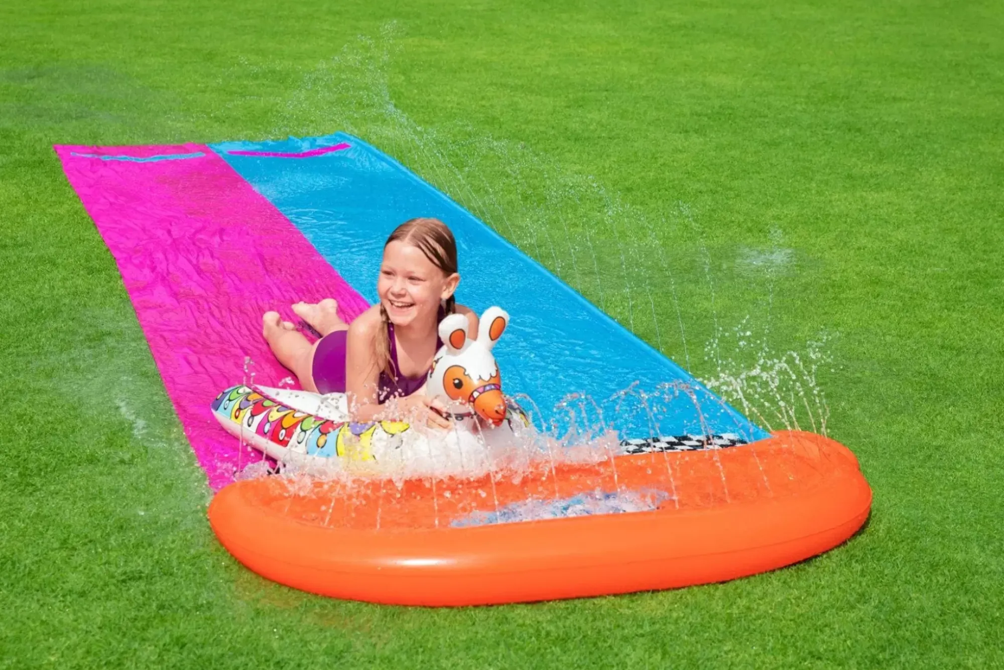 Bestway Water Slides<H2Ogo! Llama Rama Double Race Water Slide 16'