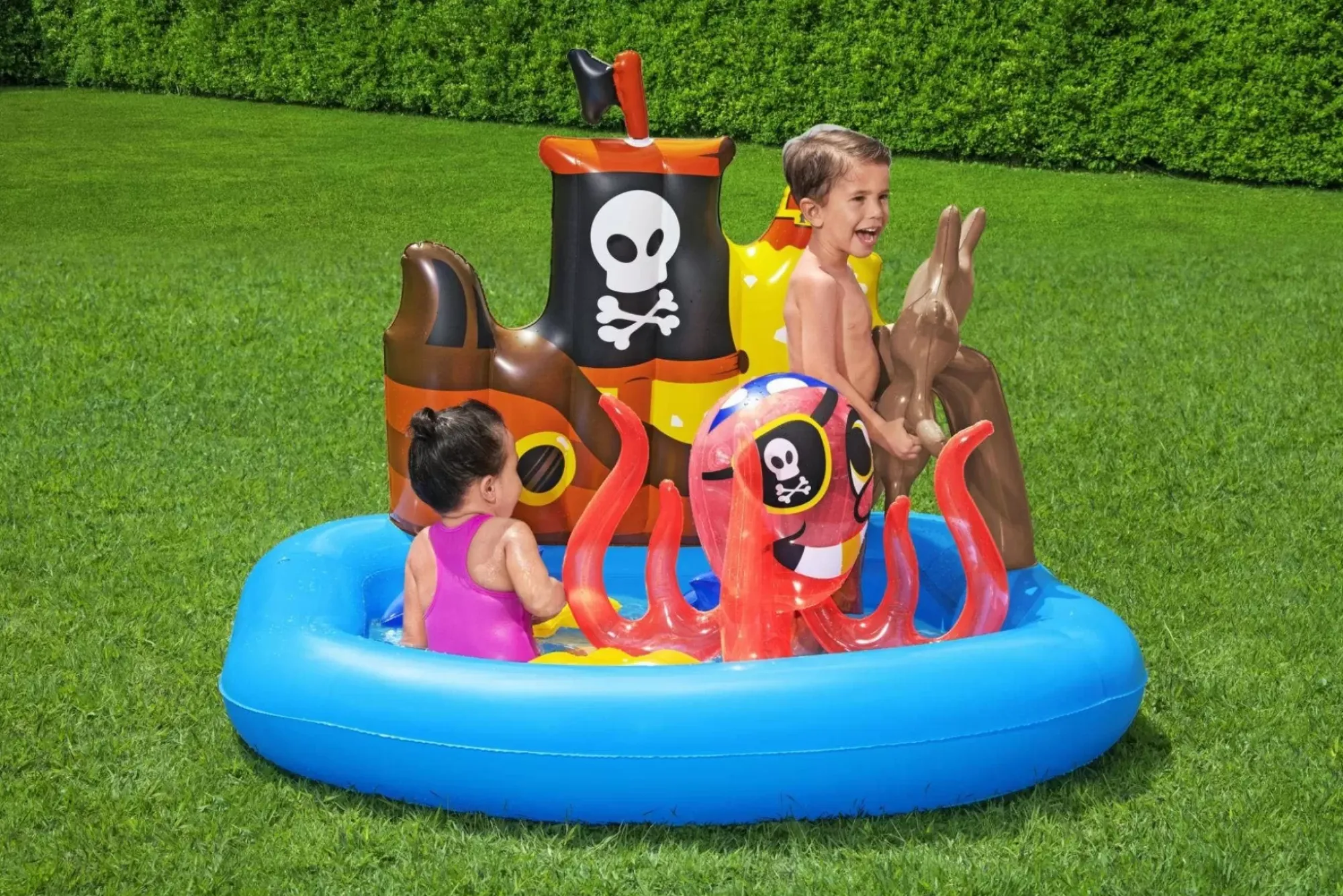 Bestway Kiddie Pools<H2Ogo! Ships Ahoy Inflatable Kids Water Play Center