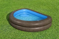 Bestway Kiddie Pools<H2Ogo! Truprint Wicker 7'7 X 70 X 21 Soft Sided Inflatable Family Kiddie Pool