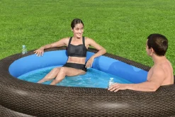 Bestway Kiddie Pools<H2Ogo! Truprint Wicker 7'7 X 70 X 21 Soft Sided Inflatable Family Kiddie Pool